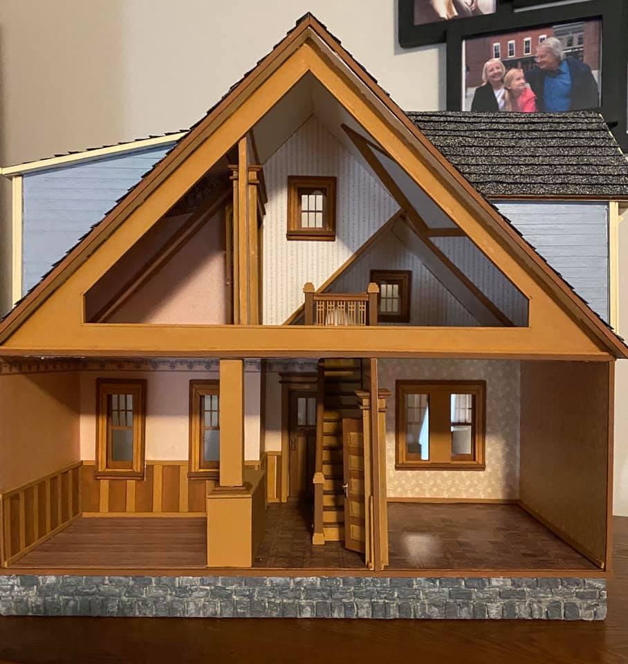 Window Craftsman Style 2182 wooden dollhouse miniature 1:12 scale USA made 