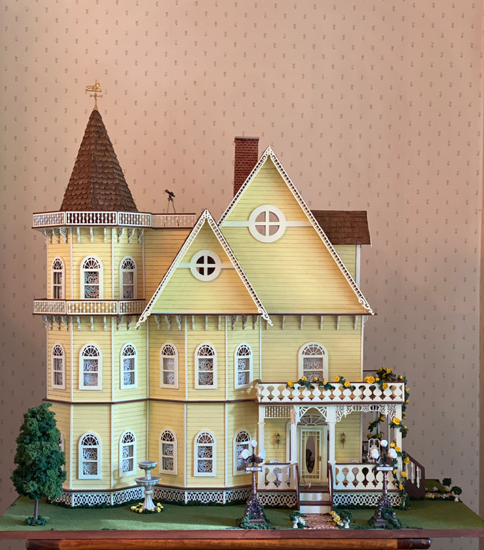 Jasmine Gothic Victorian  Dollhouse Half inch scale Kit 