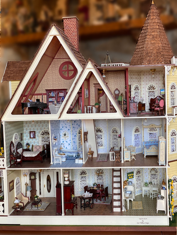 Rose Miniature Dollhouse Kit Yellow 