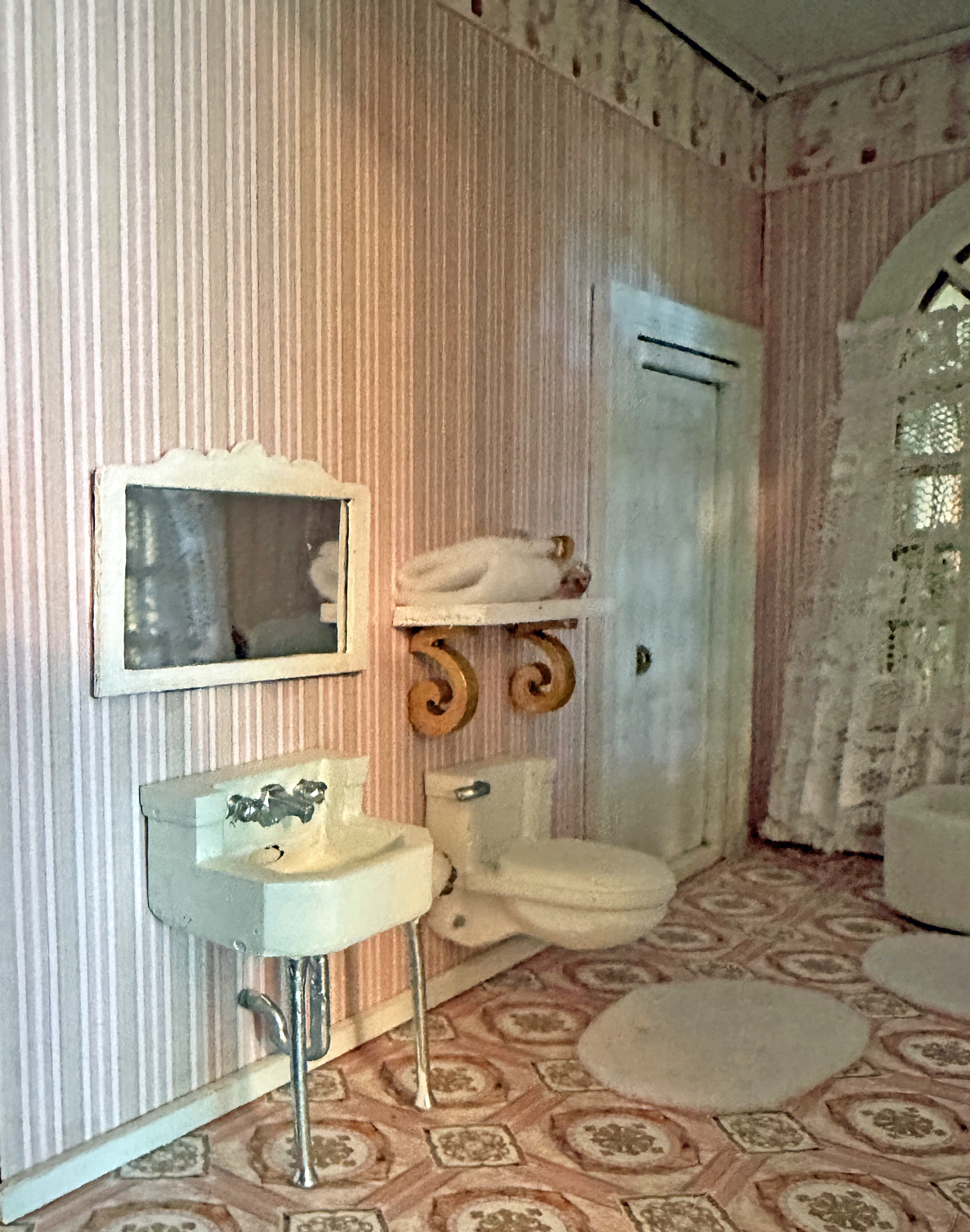 Peach Manor Bathroom